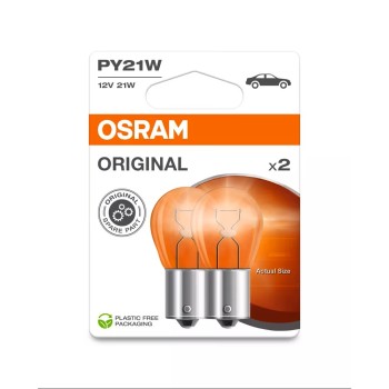 OSRAM Automotive Auxiliary Signal Lamp ORIGINAL - METAL BASE PY21W BAU15s / 7507-2BL Automotive Lamp Onetrade